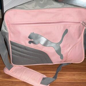 Puma Pink and Gray Shoulder Bag
